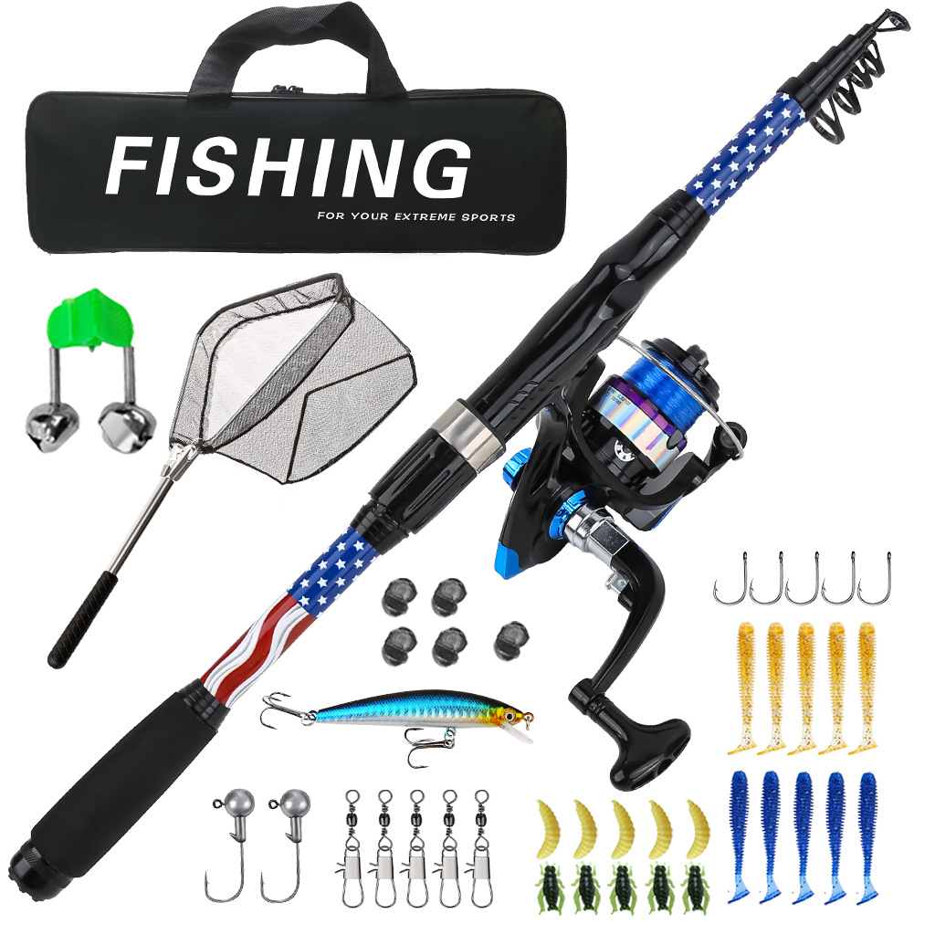 Reel Bag - Telescopic Fishing Rod Spinning Reel Set