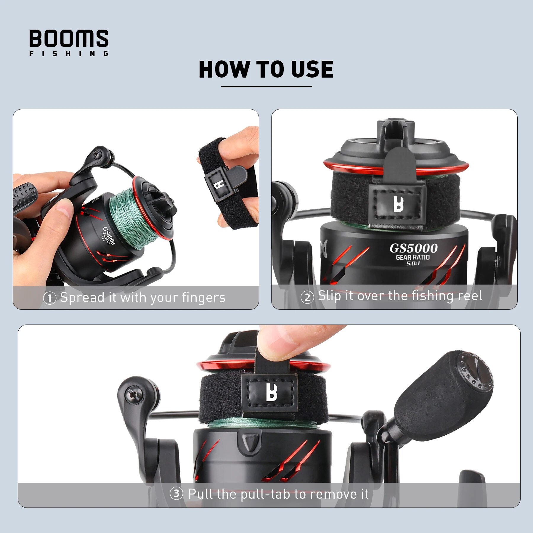 Booms Fishing SB1 4Pcs Spinnin – Reel Cover recenzja i cena